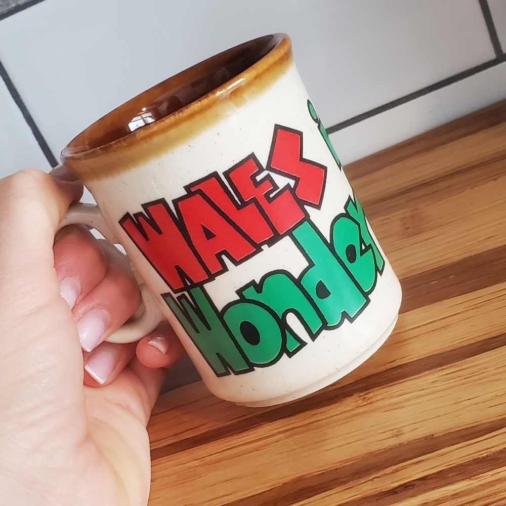 SALE Vintage Welsh Coffee Cup